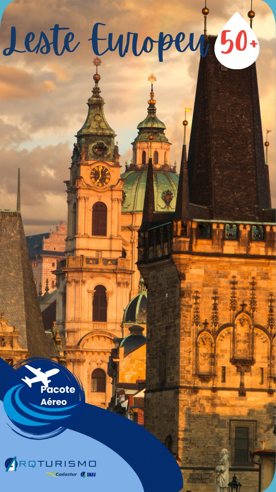 Leste Europeu 50+ – Áustria, Hungria, Eslováquia, Polônia e República Tcheca